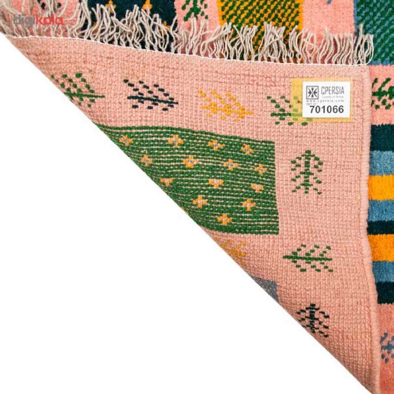 Price and Buy Persian Kashkuli Gabbeh Rug with Wool Handwoven in Golestan Pink - Image 4