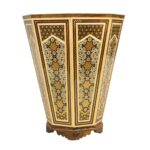 Price and Buy Persian Khatamkari Art Waste Basket and Tissue Box Set – Handcrafted for Home & Office Decor - Image 5