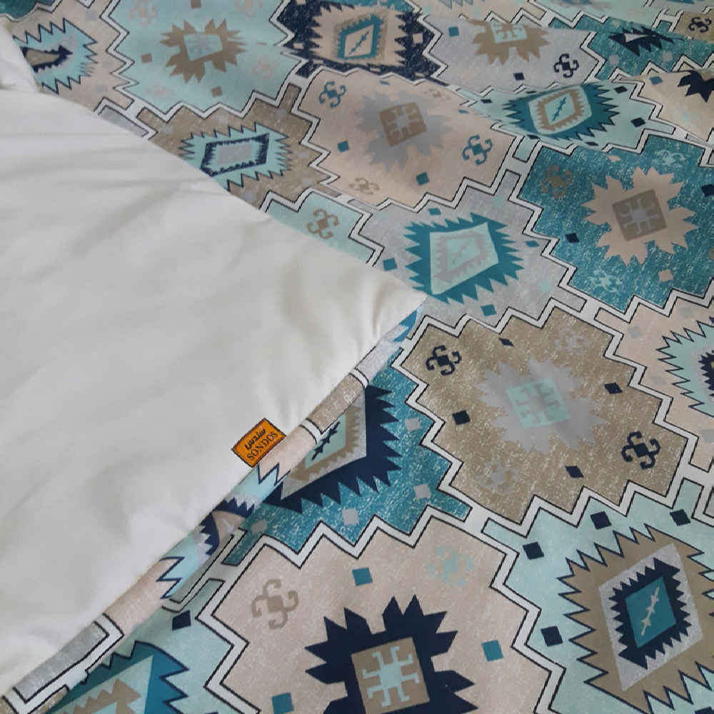 Price and Buy Persian Korsi Quilt – Thick, Heavy, and Warm Double Sized Turquoise - Image 5