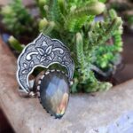 Price and Buy Persian Labradorite Silver Ring with Labradorite for Women - Image 3
