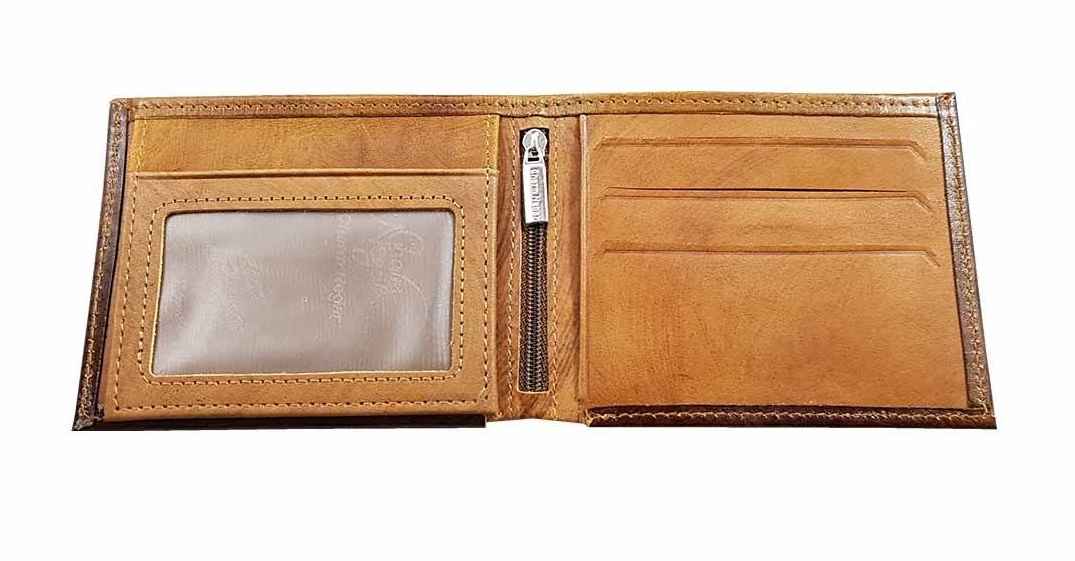 Price and Buy Persian Leather Bifold Wallet for Men with Achaemenid Throne Design - Image 4