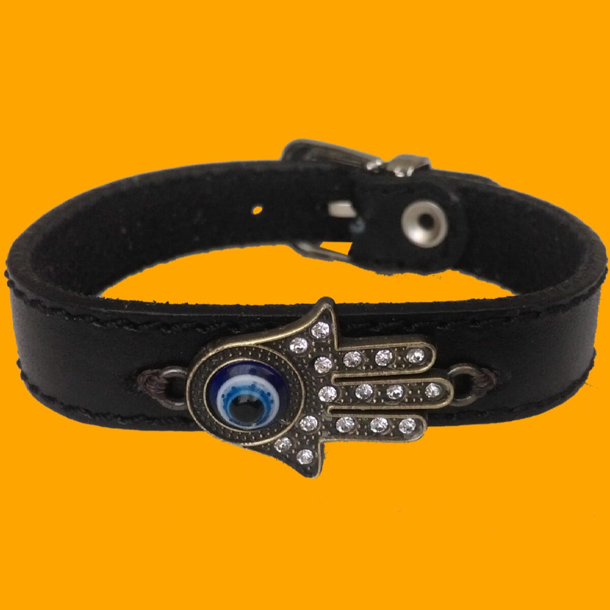 Price and Buy Persian Leather Bracelet – Evil Eye Design - Image 4