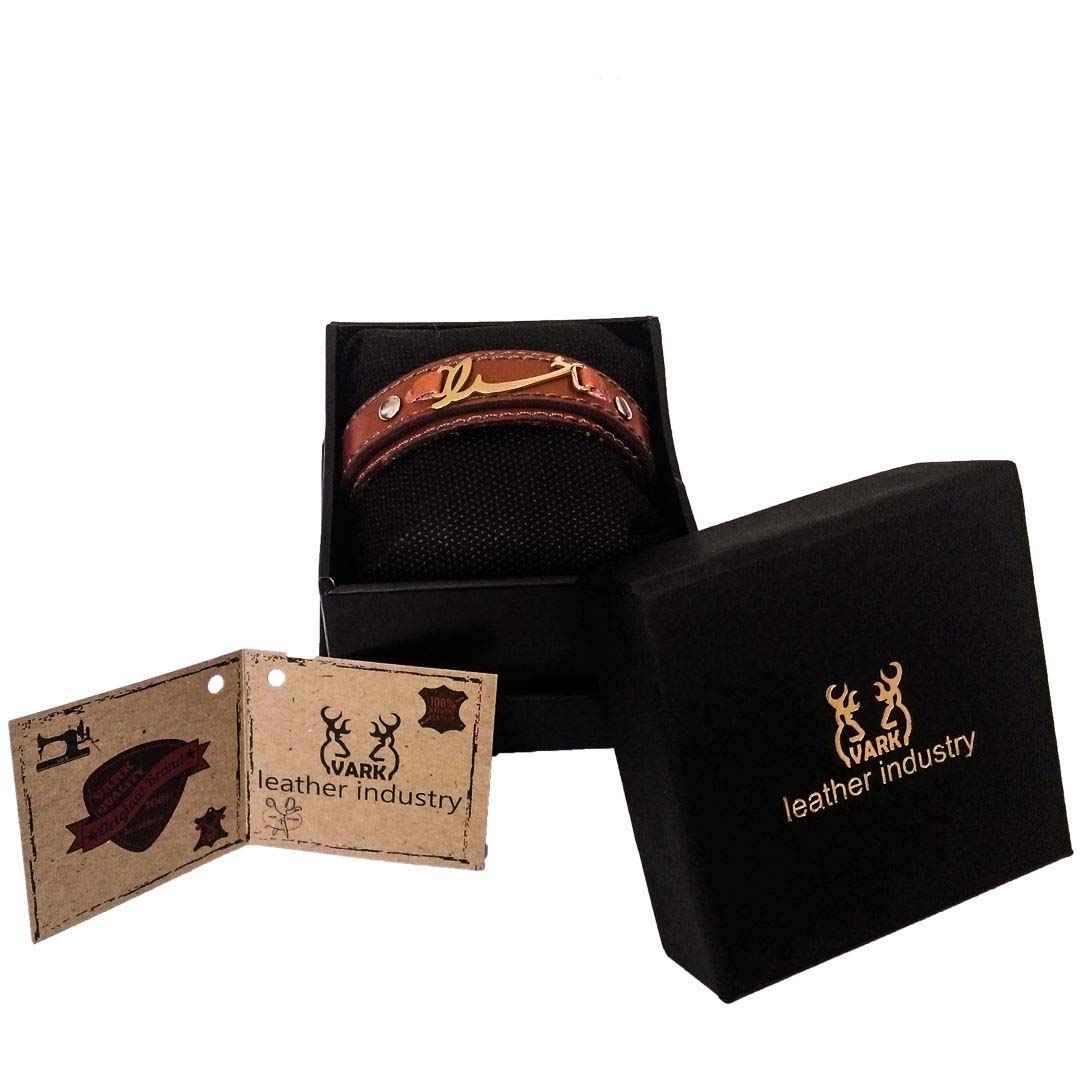 Price and Buy Persian Leather Bracelet for Men and Women – God Name - Image 3