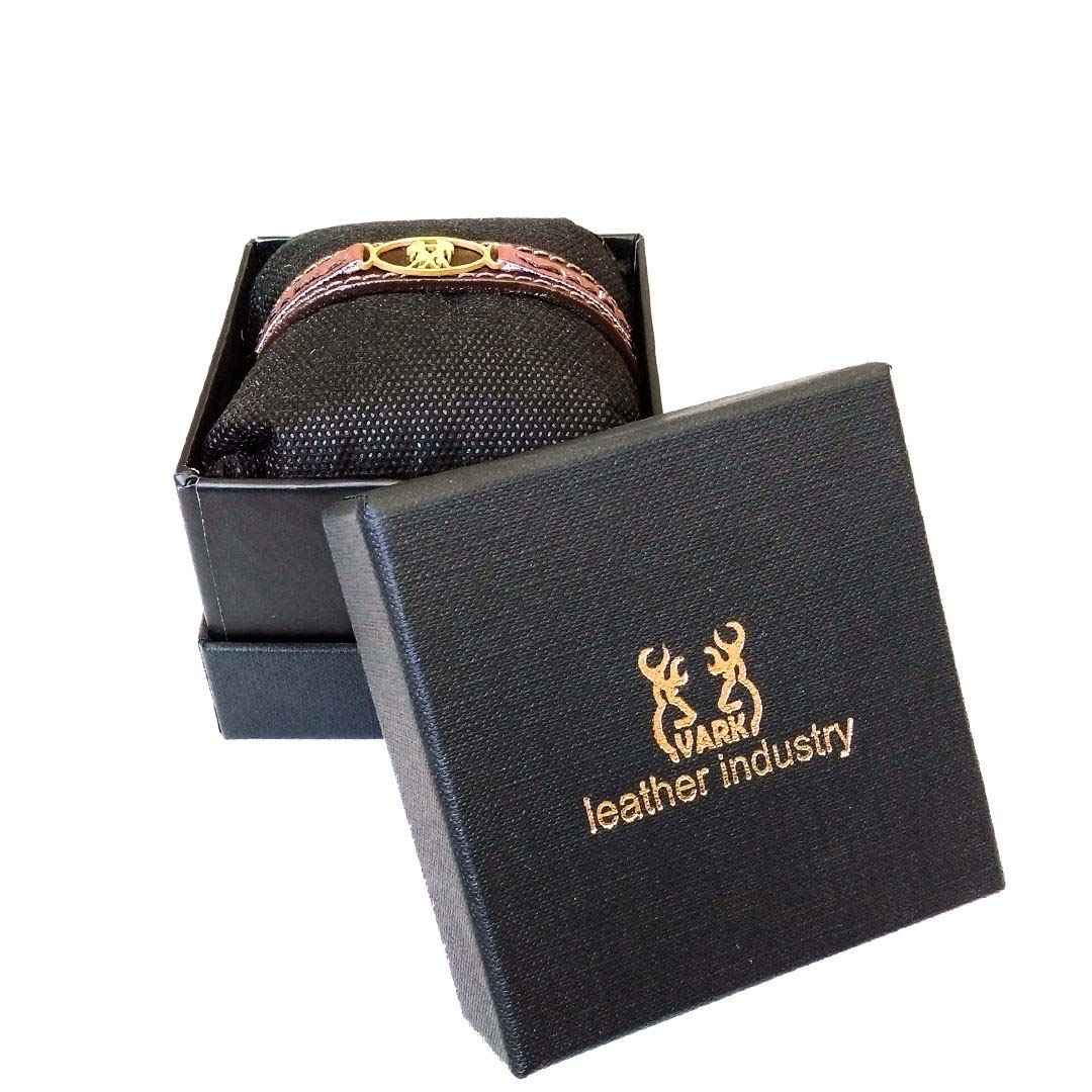 Price and Buy Persian Leather Bracelet for Men and Women – Khordad Symbol - Image 3