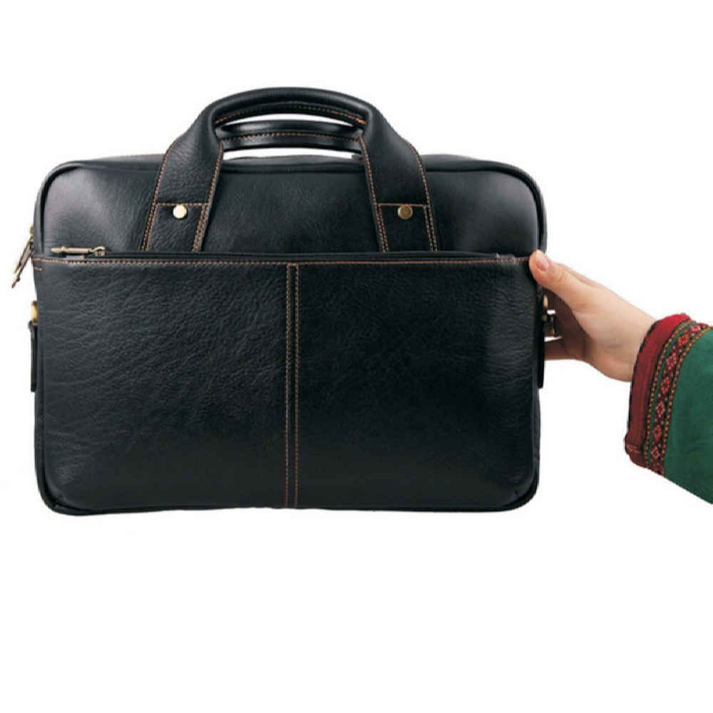 Price and Buy Persian Leather Briefcase – Araz Model - Image 3