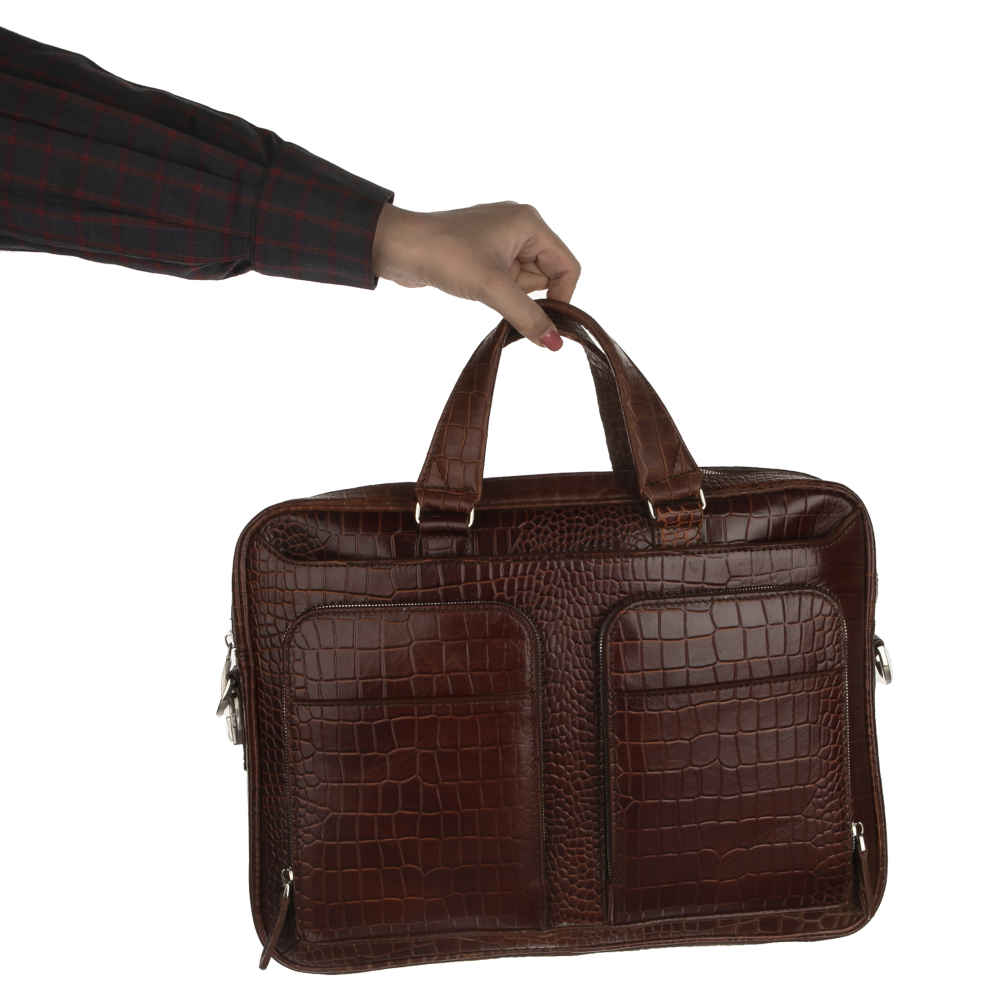 Price and Buy Persian Leather Briefcase – Kian Model - Image 4