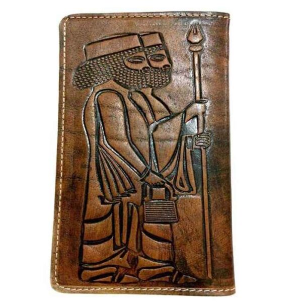 Price and Buy Persian Leather Long Wallet for Men with Achaemenid Soldier Design_68f276cc5bfe2.jpeg Price and Buy Persian Leather Long Wallet for Men with Achaemenid Soldier Design