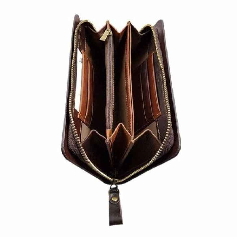 Price and Buy Persian Leather Long Wallet for Women with Alma Design - Image 3