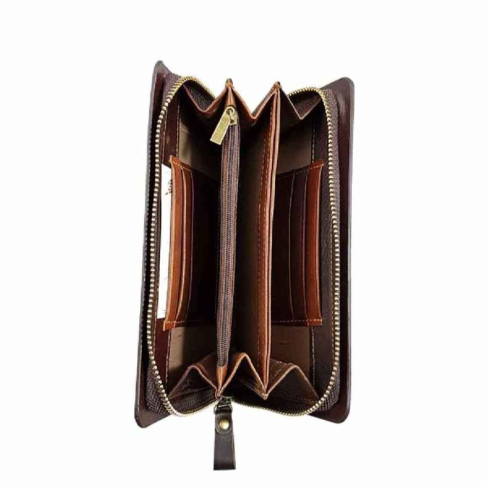Price and Buy Persian Leather Long Wallet for Women with Hasiri Design - Image 3