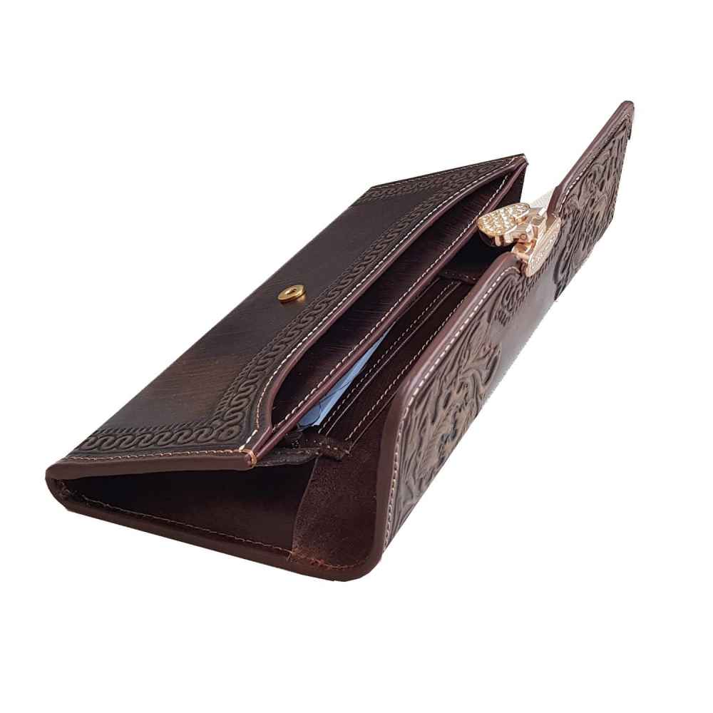 Price and Buy Persian Leather Long Wallet for Women with Negar Design - Image 3