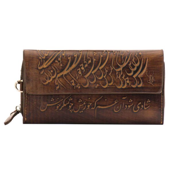 Price and Buy Persian Leather Long Wallet for Women with Sher Design_68fc08637f96c.jpeg Price and Buy Persian Leather Long Wallet for Women with Sher Design