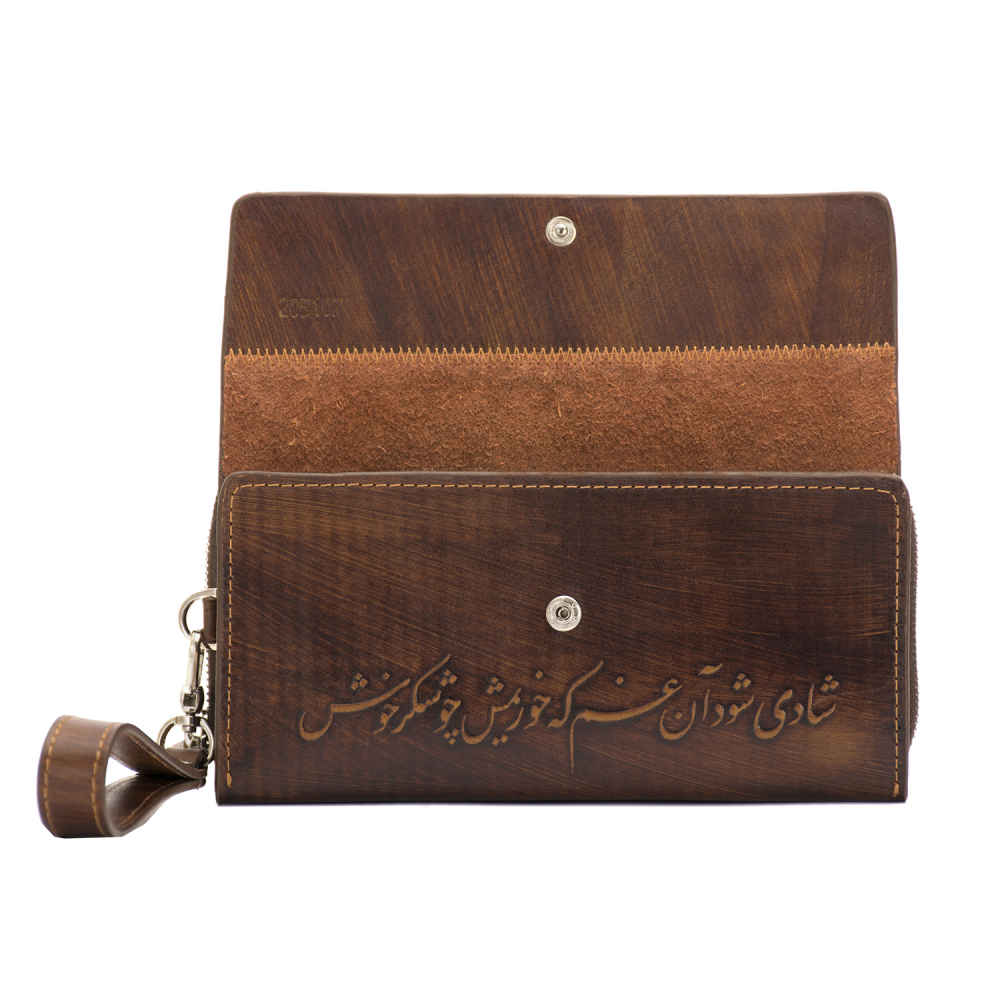 Price and Buy Persian Leather Long Wallet for Women with Sher Design - Image 4