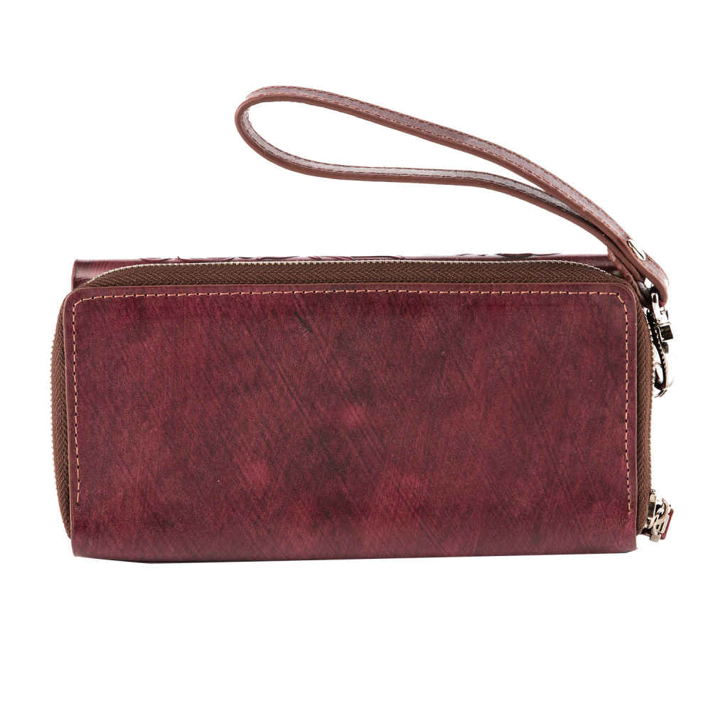 Price and Buy Persian Leather Long Wallet for Women with Tajli Design - Image 3