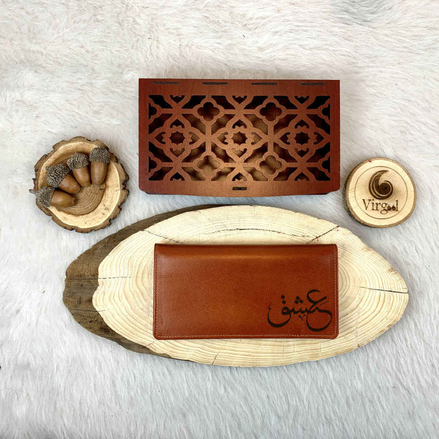 Price and Buy Persian Leather Long Wallet with Eshgh Design - Image 6