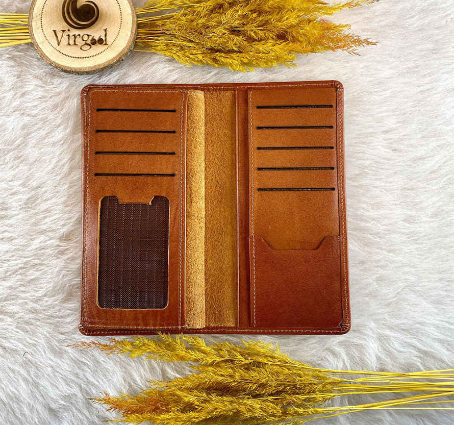 Price and Buy Persian Leather Long Wallet with God Design - Image 6