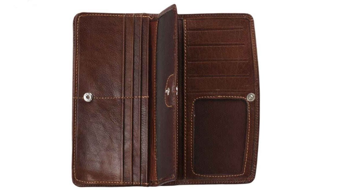 Price and Buy Persian Leather Long Wallet with Hakhamanesh Design - Image 3