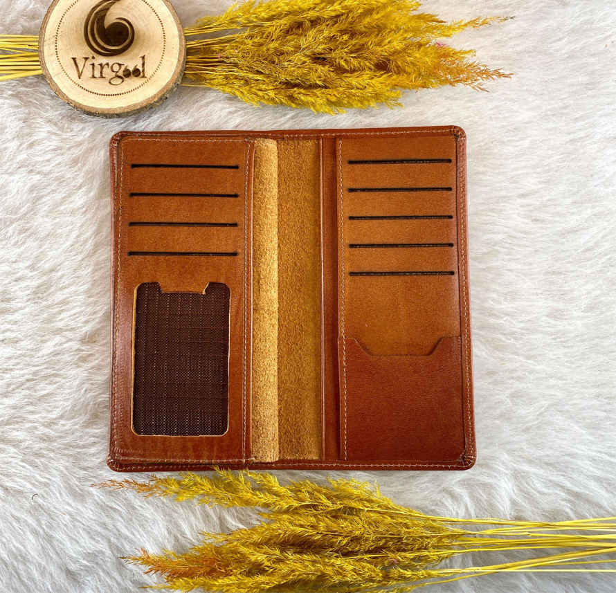 Price and Buy Persian Leather Long Wallet with Love Design - Image 5