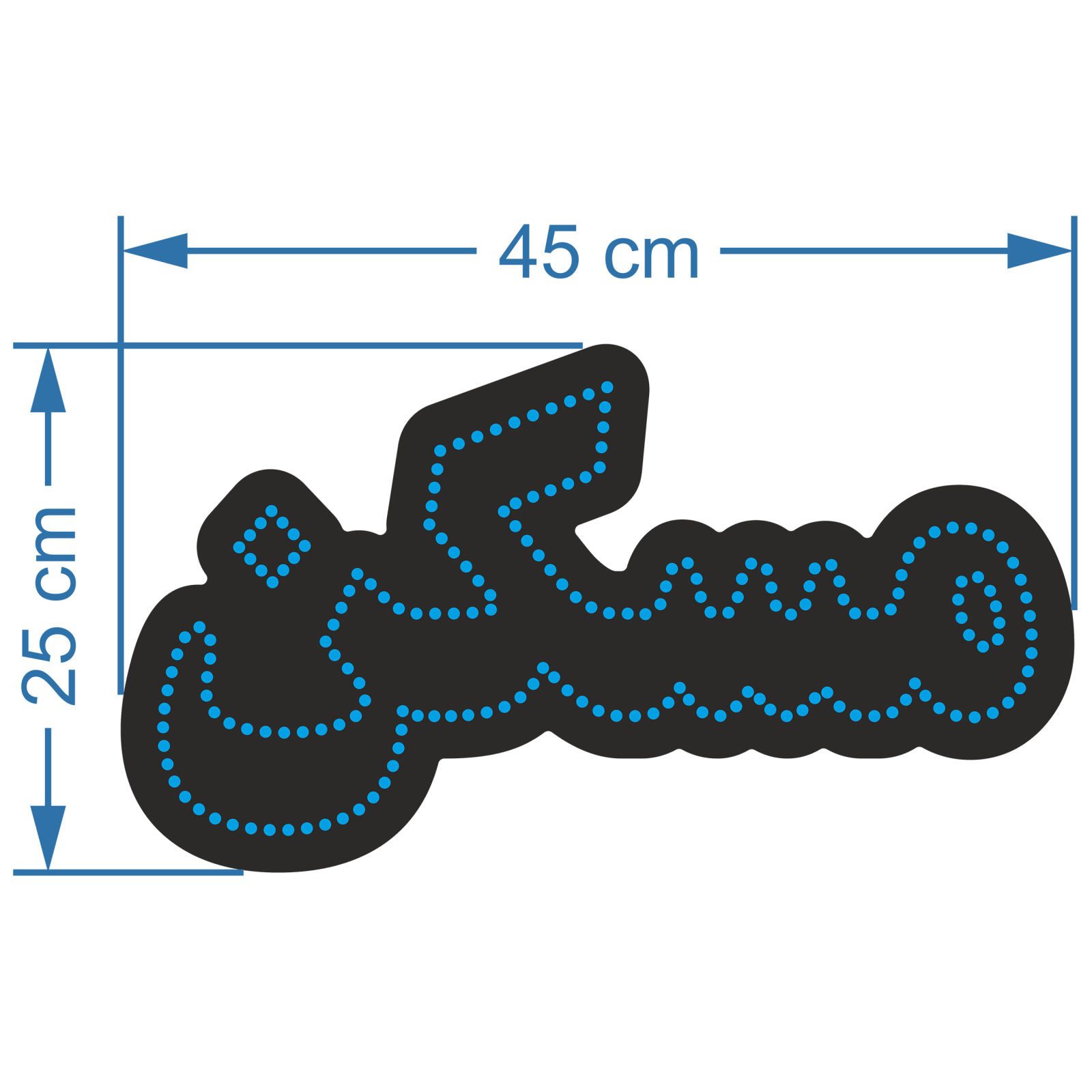 Price and Buy Persian LED Sign Board – Blue Maskan - Image 3