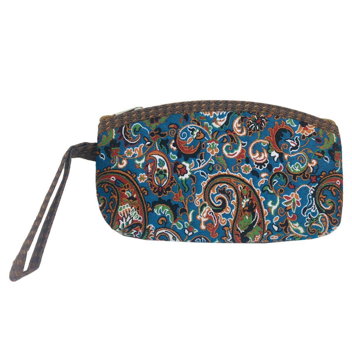 Price and Buy Persian Makeup Bag in Paisley Termeh Fabric Lightweight for Organizing