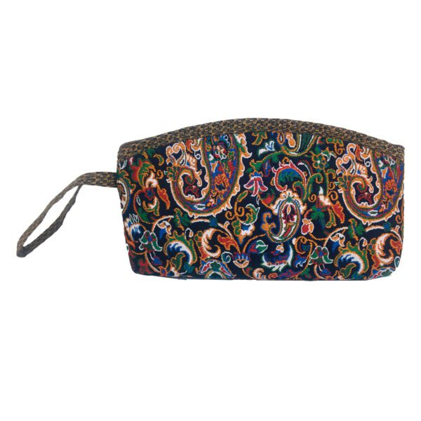 Price and Buy Persian Makeup Bag in Termeh Fabric Lightweight with Paisley Pattern_68fe948622841.jpeg Price and Buy Persian Makeup Bag in Termeh Fabric Lightweight with Paisley Pattern
