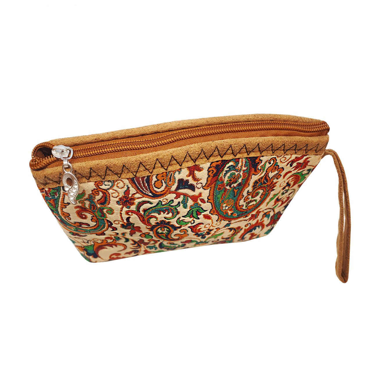 Price and Buy Persian Makeup Bag in Termeh Fabric with Paisley Pattern for Women - Image 3