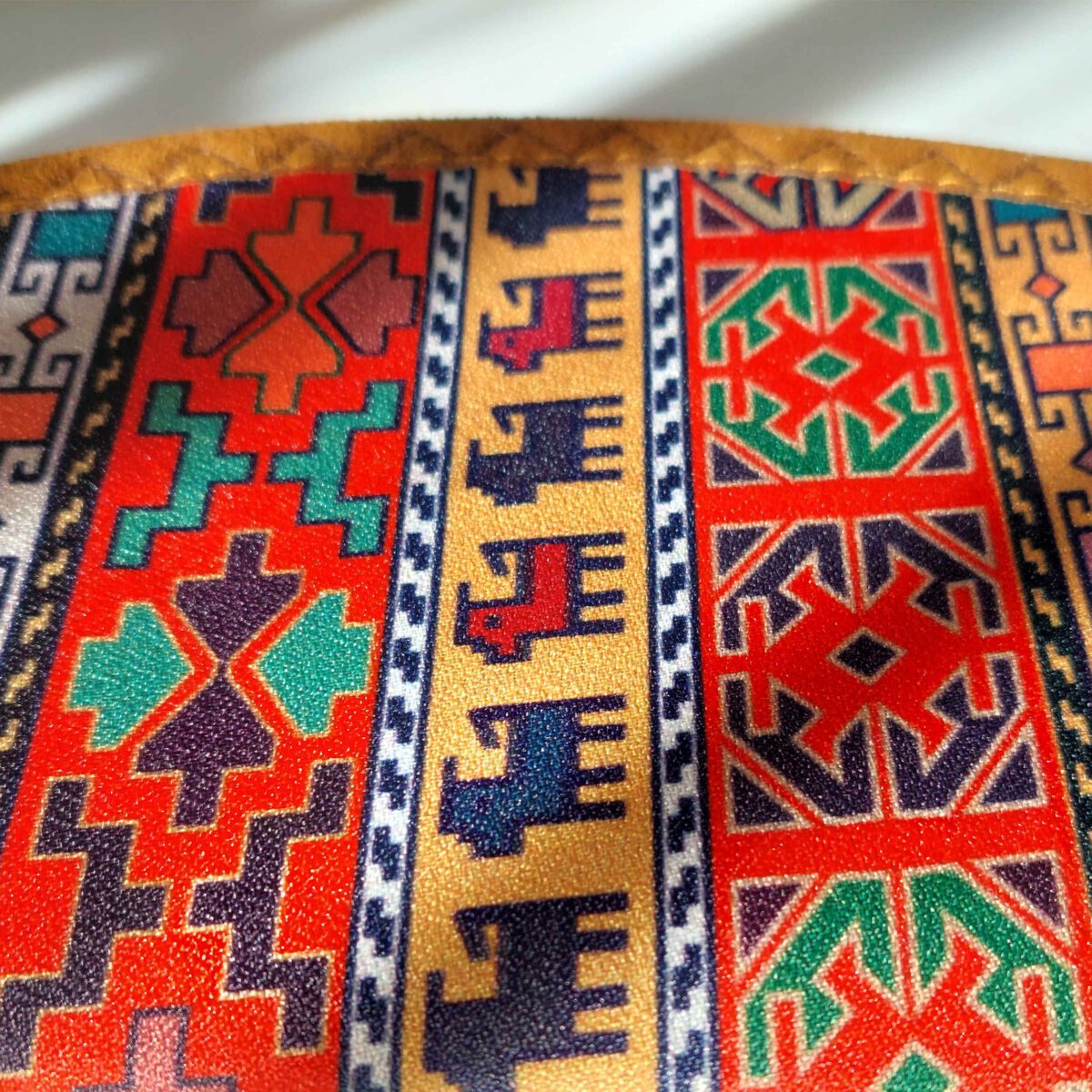Price and Buy Persian Makeup Bag in Termeh Fabric with Traditional Pattern for Women - Image 4