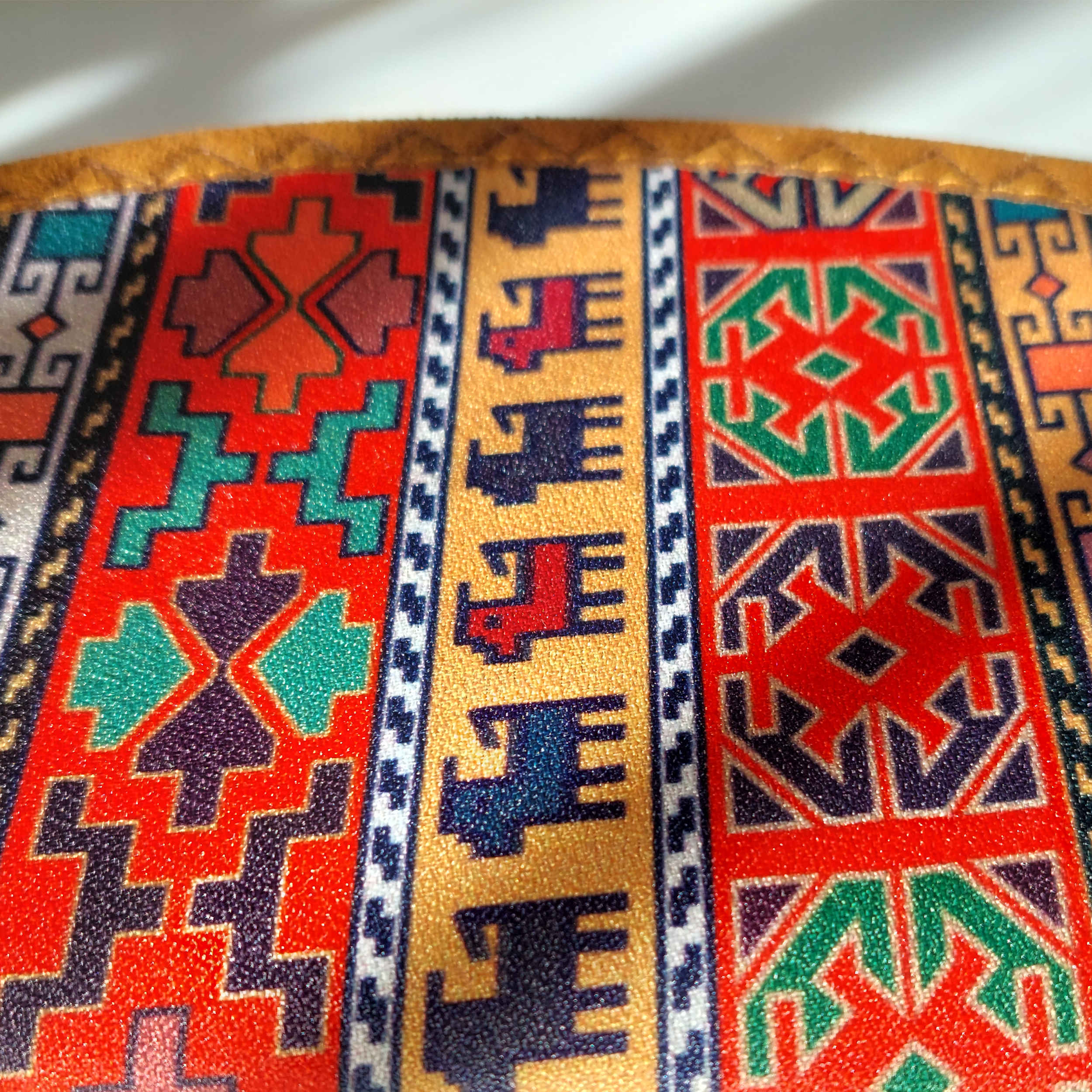 Price and Buy Persian Makeup Bag in Termeh Fabric with Traditional Pattern for Women - Image 4