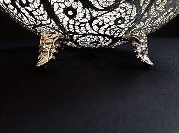 Price and Buy Persian Malileh-Kari Silver Fruit Bowl Model Kashkul - Image 4