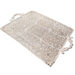 Price and Buy Persian Malileh Kari Silver Tray Dish Model Javid