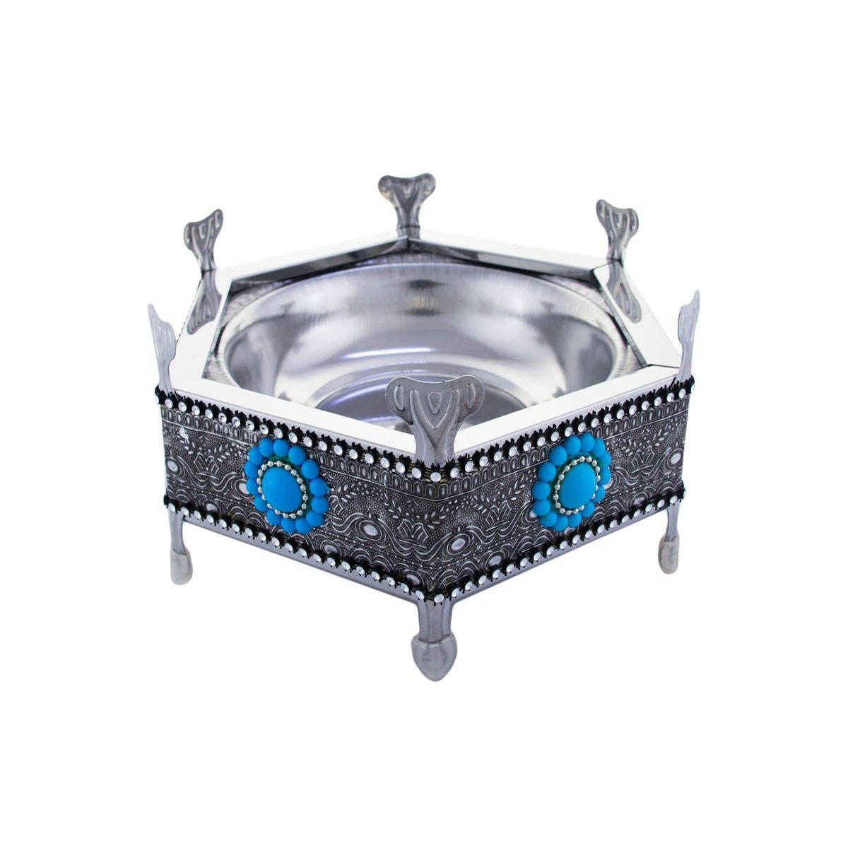 Price and Buy Persian Manghal Esfand and Bakhoor Burner – Classic Steel - Image 3