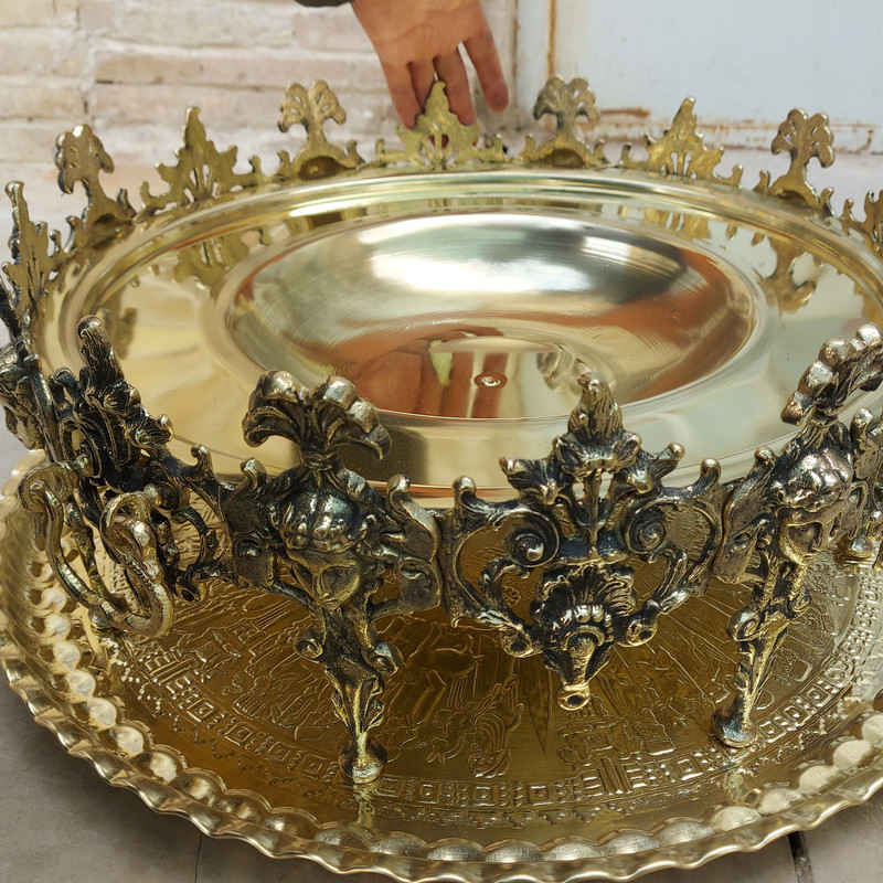 Price and Buy Persian Manghal Esfand and Bakhoor Burner – Engraved Brass Angle - Image 4