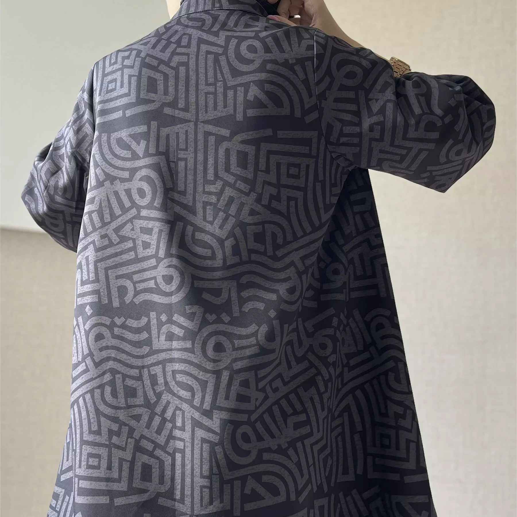 Price and Buy Persian Manto Double Sided Black Crepe Fabric for Women - Image 4