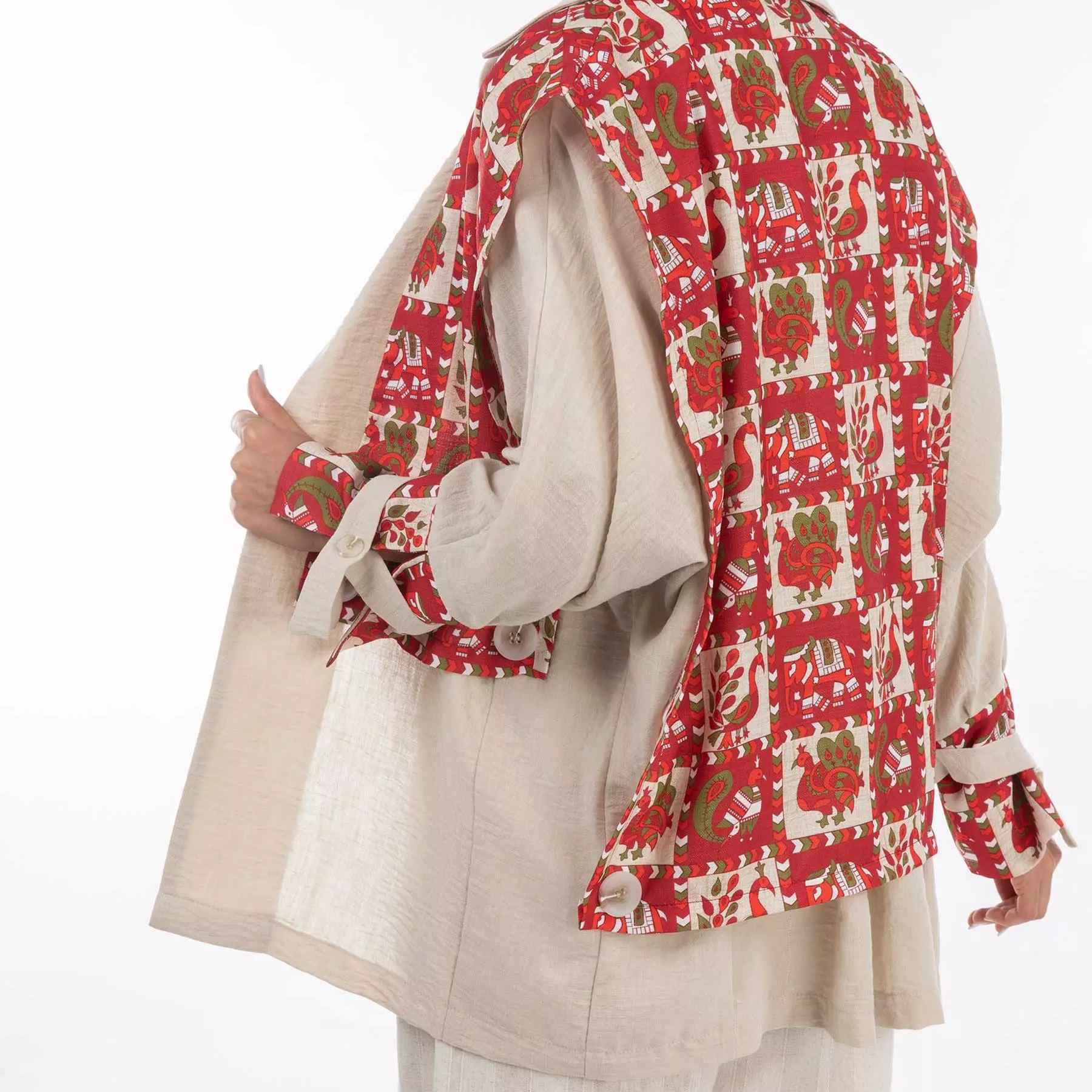 Price and Buy Persian Manto Loose Fit Cotton Fabric for Women - Image 8