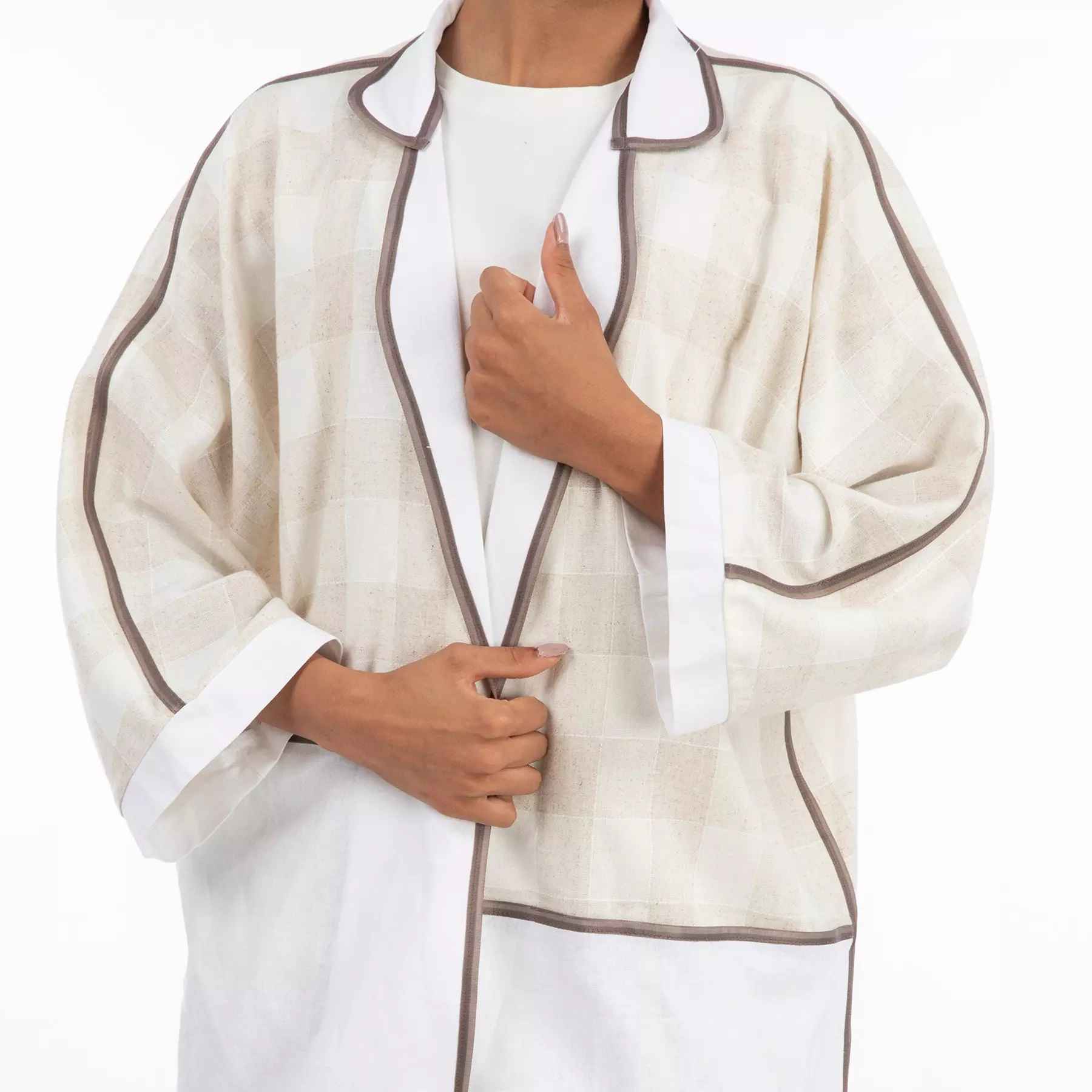 Price and Buy Persian Manto Loose Fit Linen Fabric for Women - Image 3