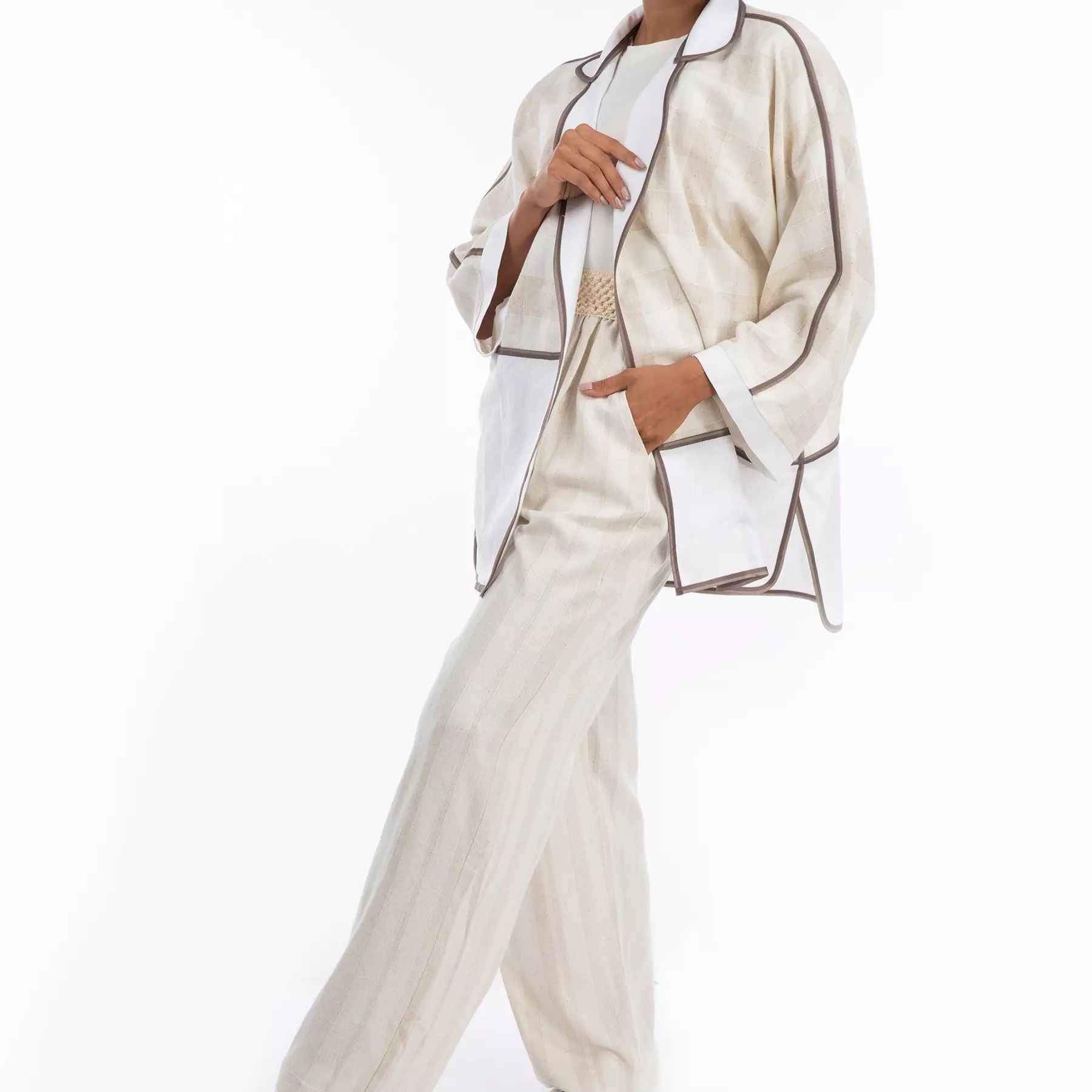 Price and Buy Persian Manto Loose Fit Linen Fabric for Women - Image 4