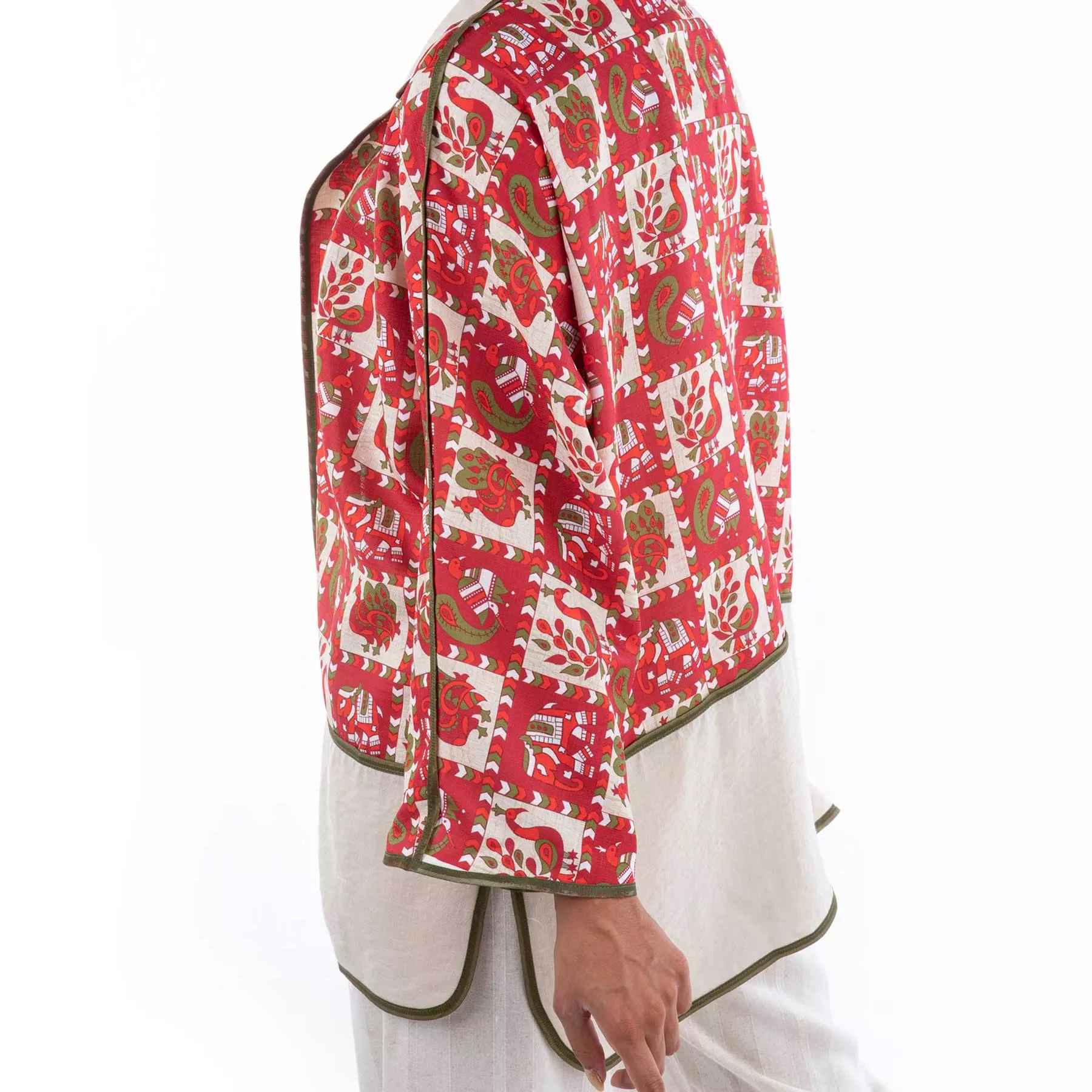 Price and Buy Persian Manto Loose Fit Linen Fabric for Women - Image 6