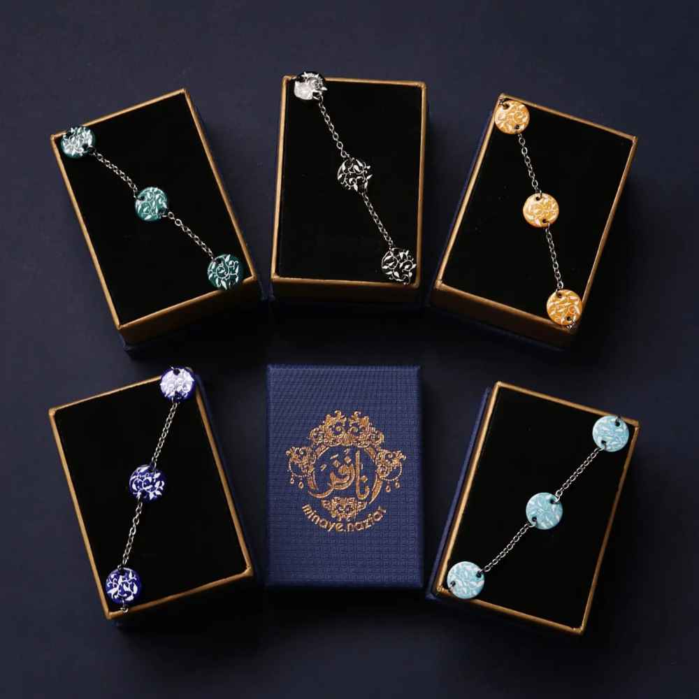 Price and Buy Persian Minakari Ankle Bracelet Model Rokh - Image 3