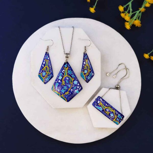 Price and Buy Persian Minakari Jewelry Set Model Arghavan_68fbe825a86b0.jpeg Price and Buy Persian Minakari Jewelry Set Model Arghavan