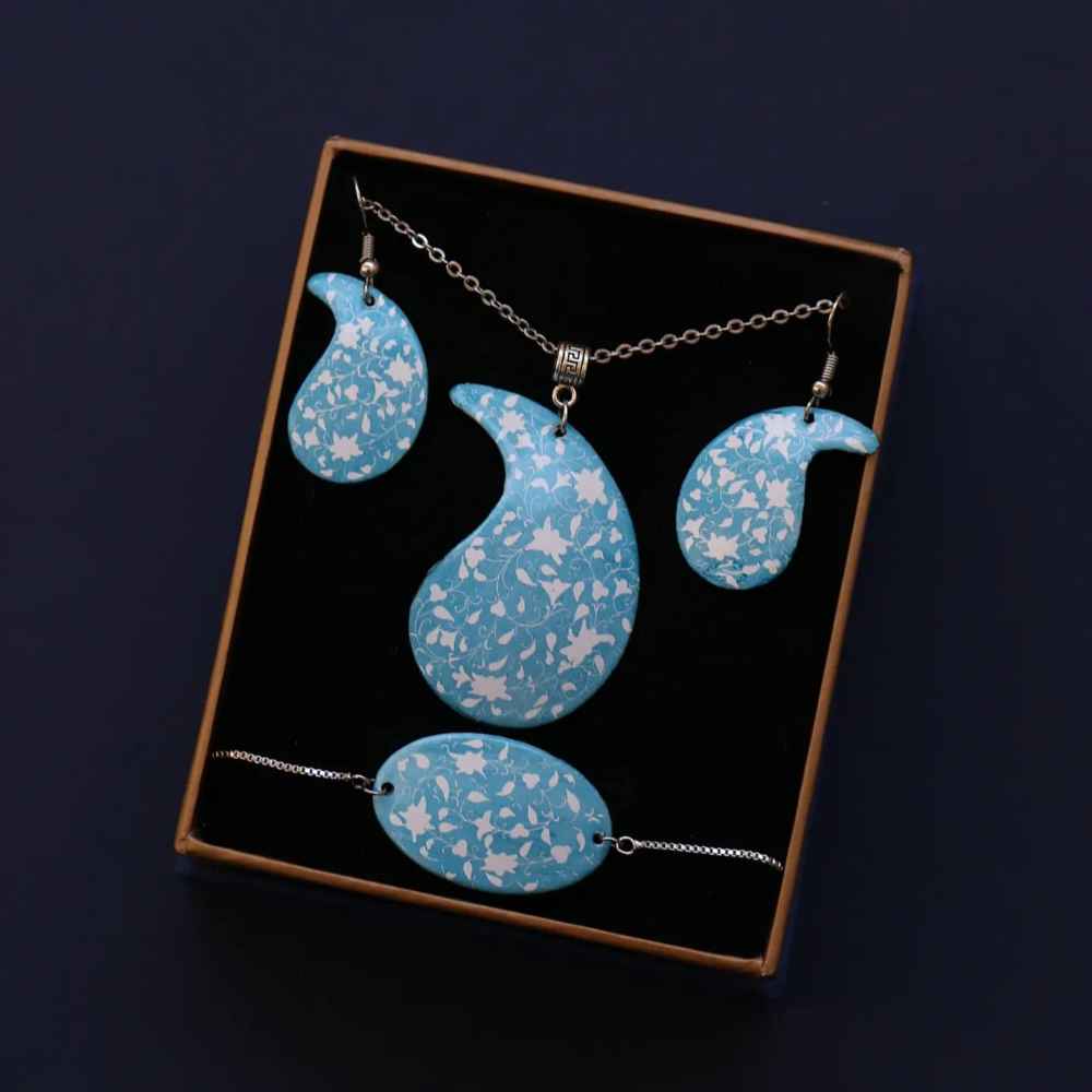 Price and Buy Persian Minakari Jewelry Set Model Darya - Image 3