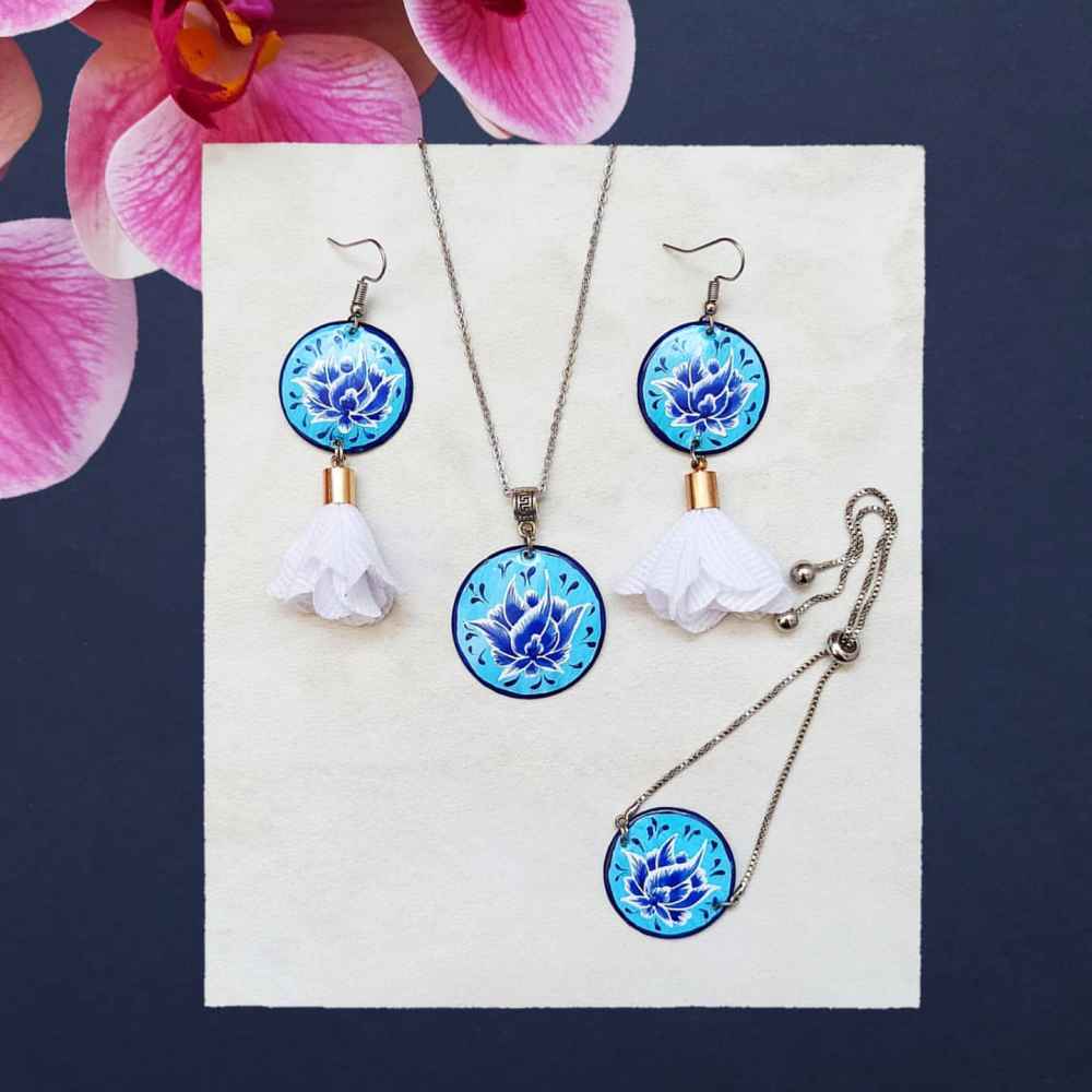Price and Buy Persian Minakari Jewelry Set Model Gol Shah Abbasi