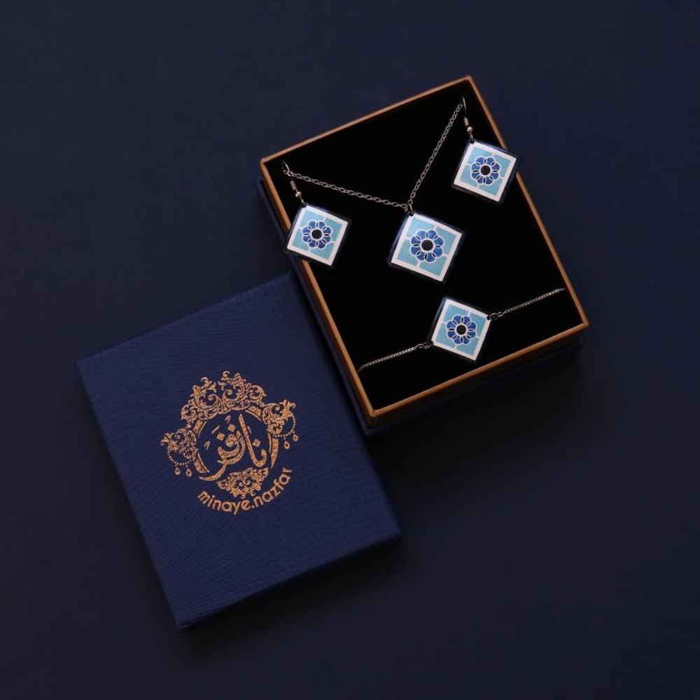 Price and Buy Persian Minakari Jewelry Set Model Hafez - Image 3