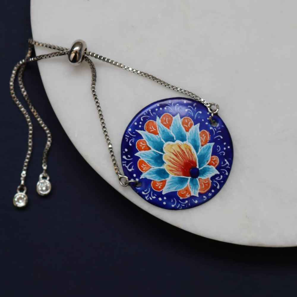 Price and Buy Persian Minakari Jewelry Set Model Lotus - Image 3