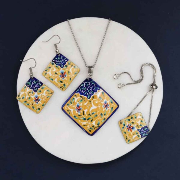 Price and Buy Persian Minakari Jewelry Set Model Roshanak_68fbe80f1b3d0.jpeg Price and Buy Persian Minakari Jewelry Set Model Roshanak
