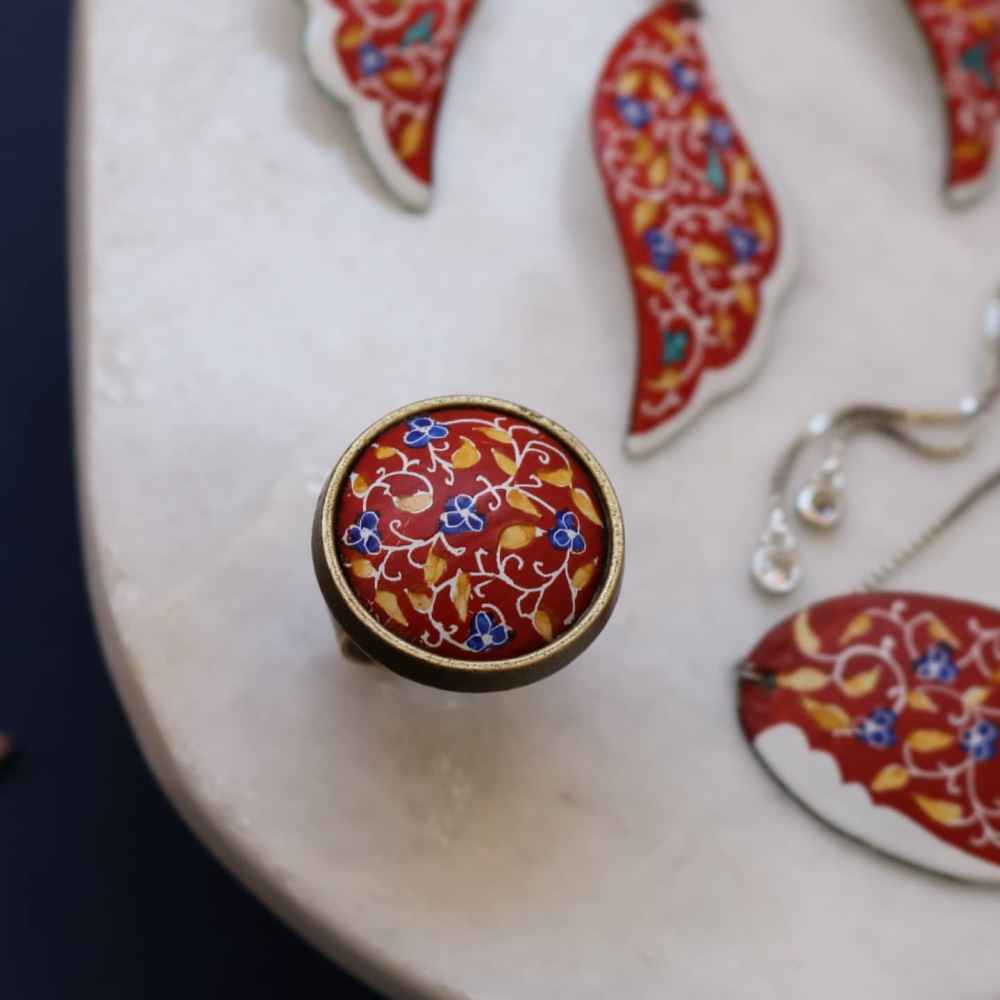 Price and Buy Persian Minakari Jewelry Set Model Toranj - Image 3