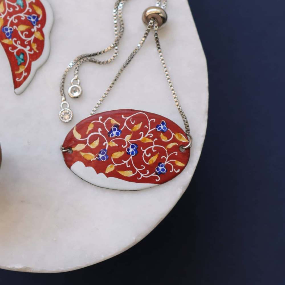 Price and Buy Persian Minakari Jewelry Set Model Toranj - Image 4