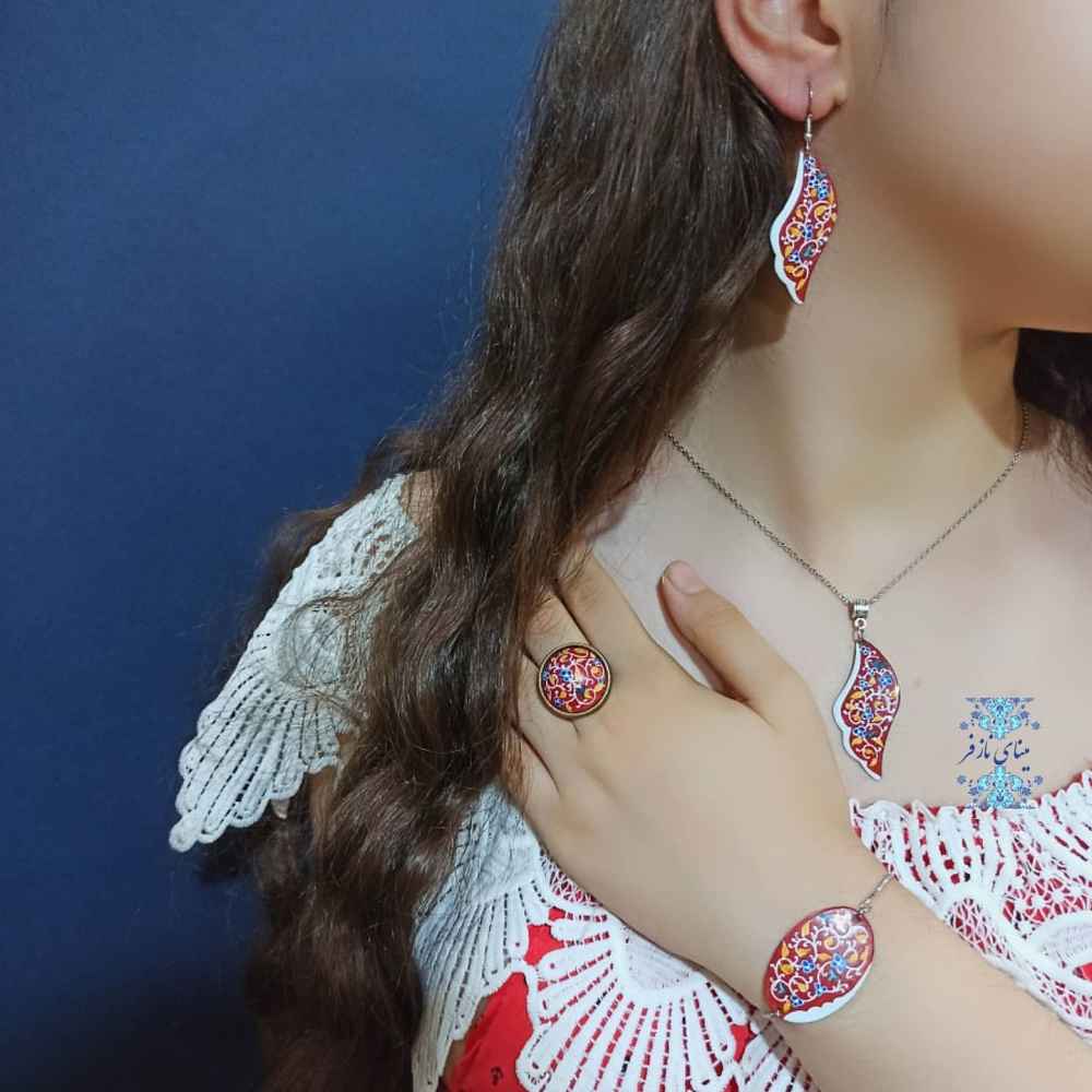Price and Buy Persian Minakari Jewelry Set Model Toranj - Image 5