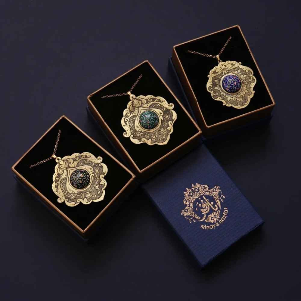Price and Buy Persian Minakari Necklace Artistic Lona - Image 6
