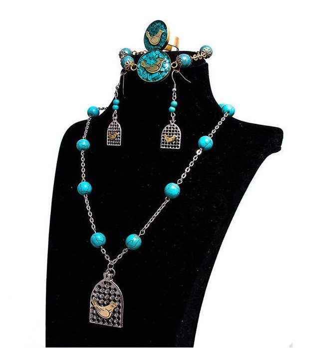 Price and Buy Persian Morghe Amin Jewelry Set Model Turquoise