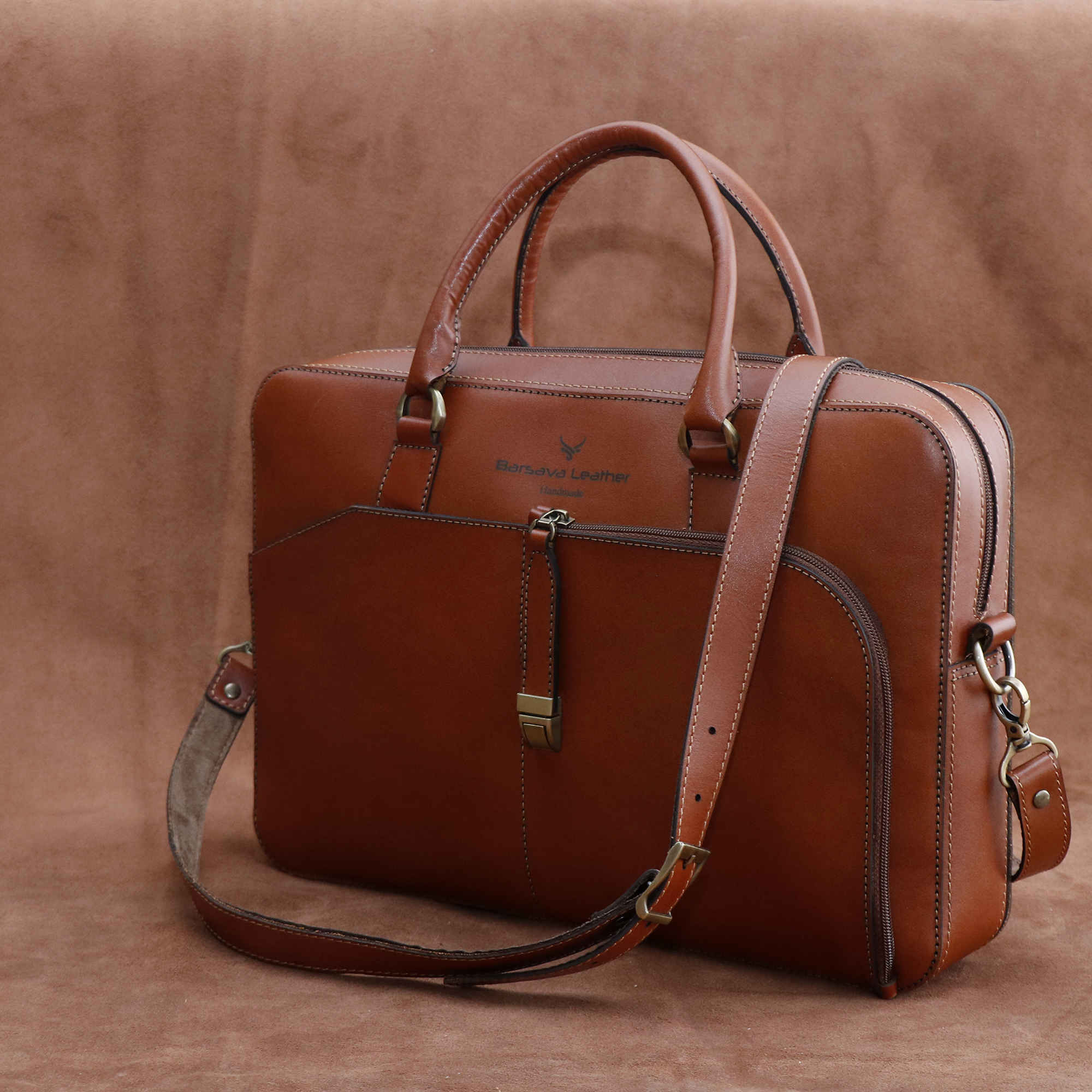 Price and Buy Persian Natural Leather Briefcase for 14 Inch Laptop – 1109B - Image 8