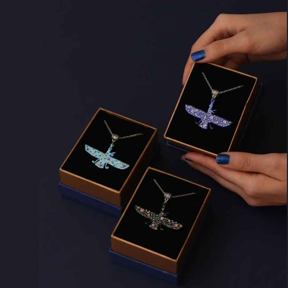 Price and Buy Persian Necklace Minimalist – Zoroastrian Symbol Farvahar - Image 3